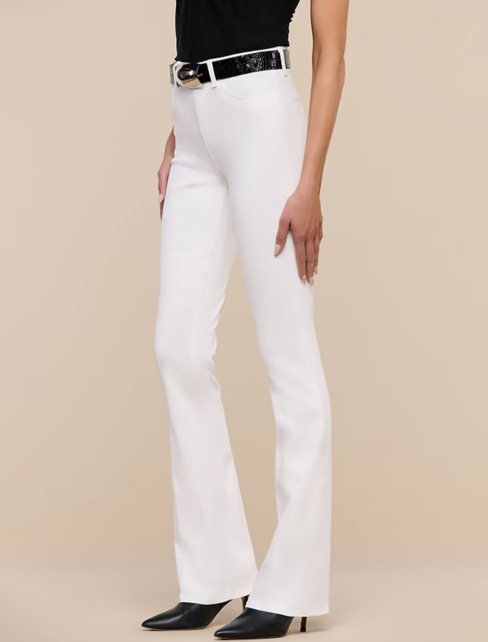 L'AGENCE Selma High Rise Bootcut Jean 30 Blanc Stretch denim sophisticated Chic